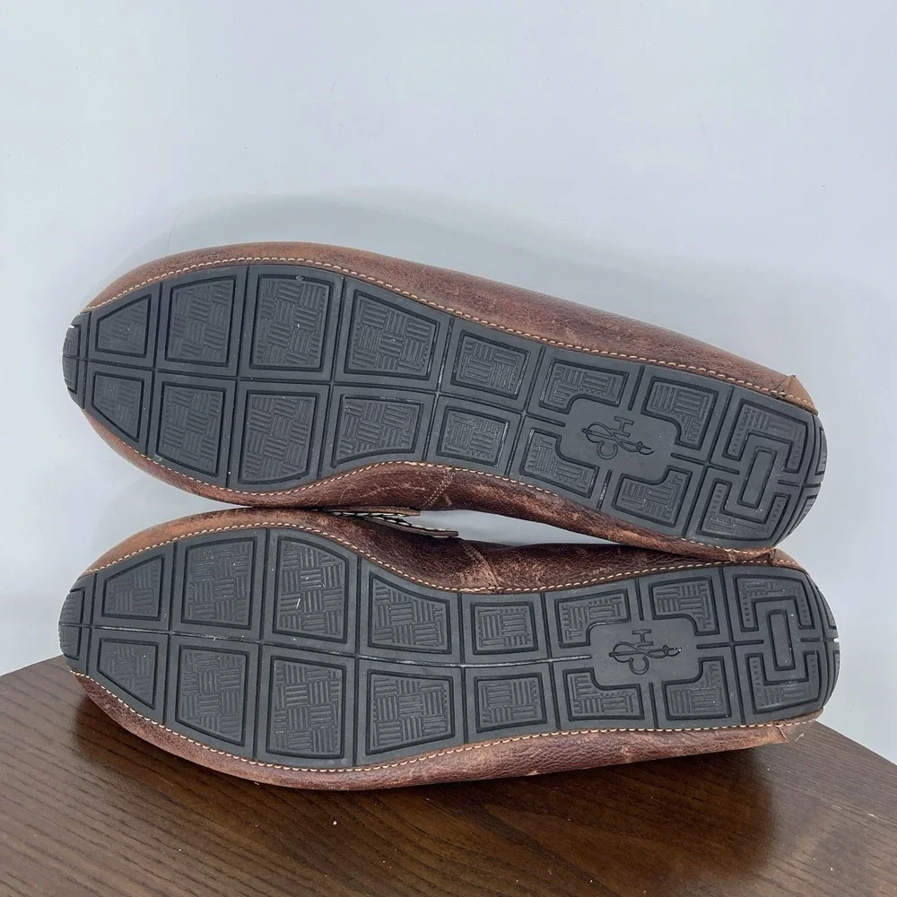 Cole Haan Somerset Shoes Men's 10M Brown Leather Horsebit Driving Loafers C11832
